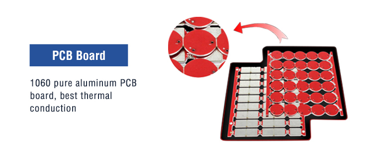 red fog light bulb PCB board