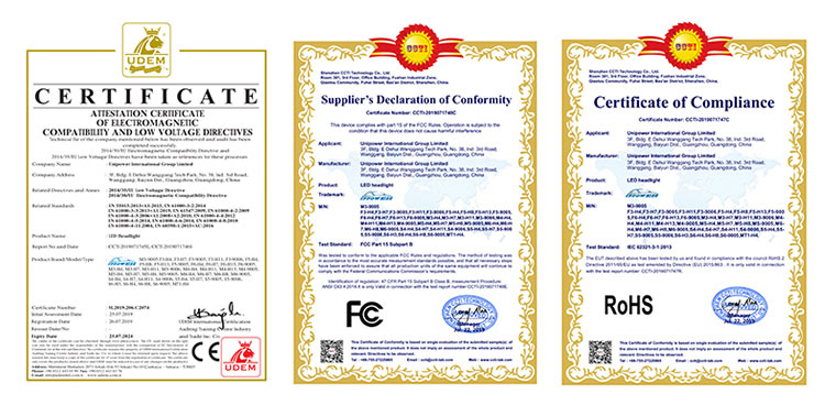 red fog light bulb certificate01