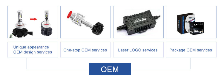  fanless led headlight: oem services