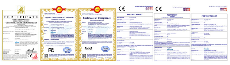 led headlight demo board certificate