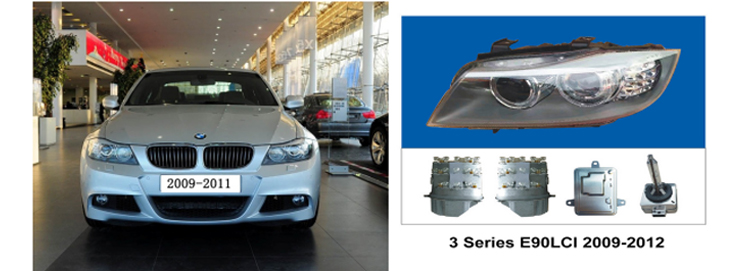 bmw 3 series headlights: E90 LCI 2009-2011