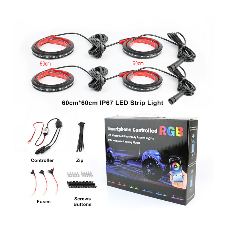 Bluetooth connection RGB led lamp app control with 7 colors, 200+ lighting modes