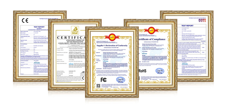 20w car headlights certificates