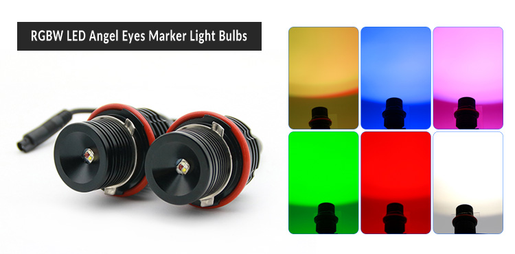 RGBW LED Angel Eyes Marker Light Bulbs