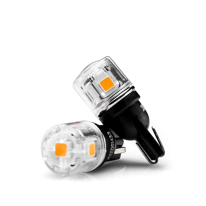 10X Amber T10 LED Bulb 2COB Silica gel 194 168 W5W Car Side Light