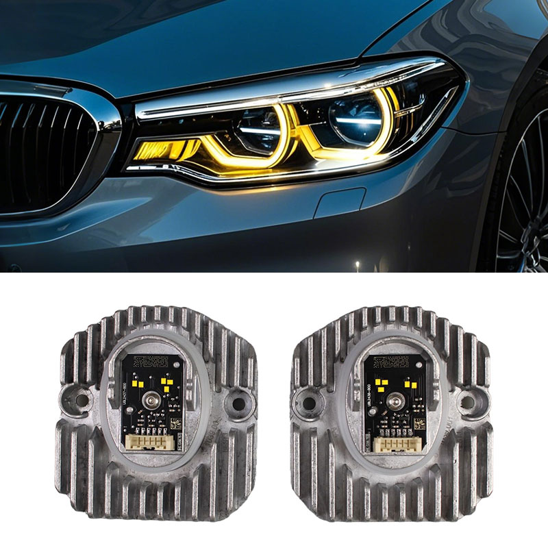 BMW 5 series G30 G38, YELLOW DRL Module LED Angel Eyes