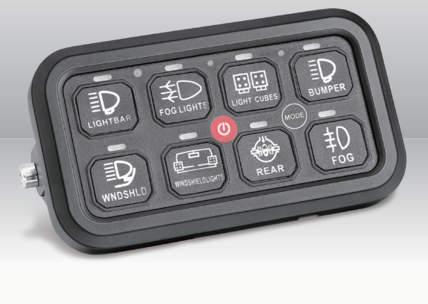 Switch Panel System - 8 Gang  (8 Circuits) - Bluetooh App Control
