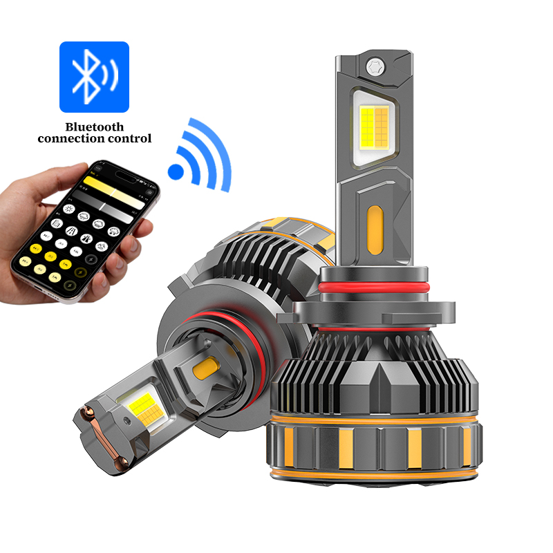Auto LED Headlight Bluetooth APP Control Color Adjust 3000K to 6000K Bulbs