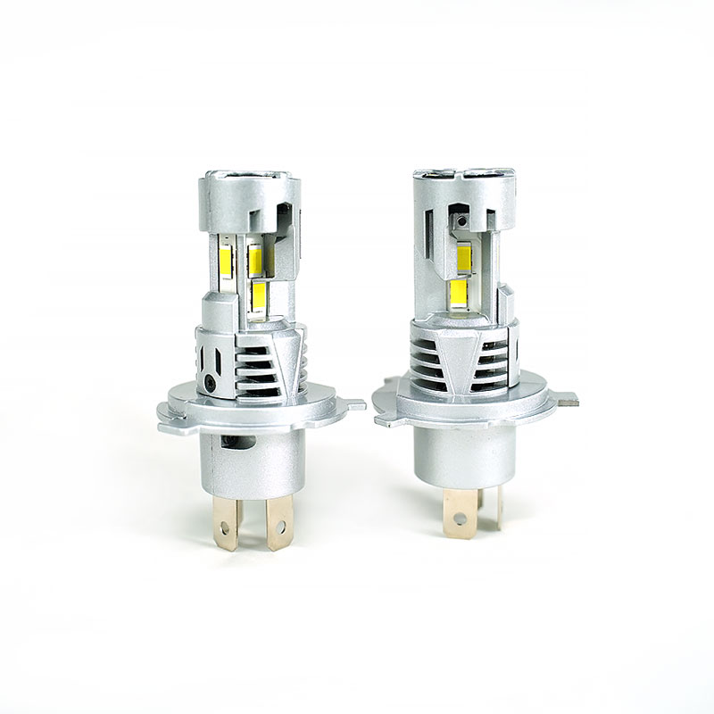 40W High Power LED Headlight Three Sides Light Emitting Zero Dark Spot Dual Fan 