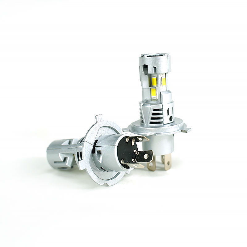 40W High Power LED Headlight Three Sides Light Emitting Zero Dark Spot Dual Fan 