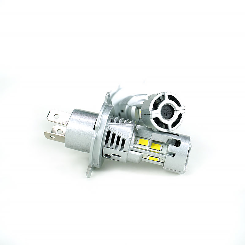 40W High Power LED Headlight Three Sides Light Emitting Zero Dark Spot Dual Fan 