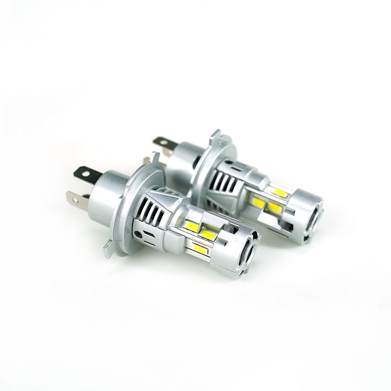 40W High Power LED Headlight Three Sides Light Emitting Zero Dark Spot Dual Fan 
