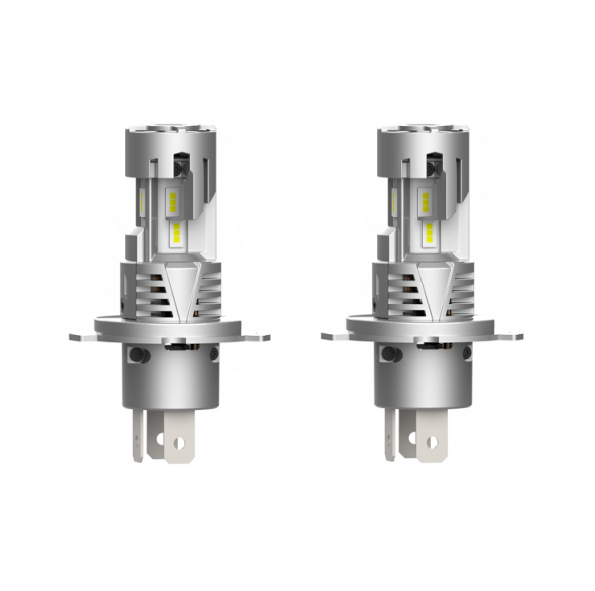 40W High Power LED Headlight Three Sides Light Emitting Zero Dark Spot Dual Fan 
